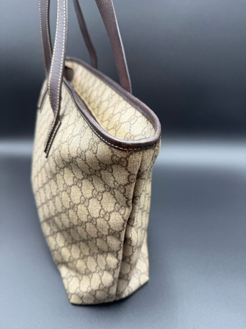 Gucci Supreme Plus Coated Canvas Tote Shoulder