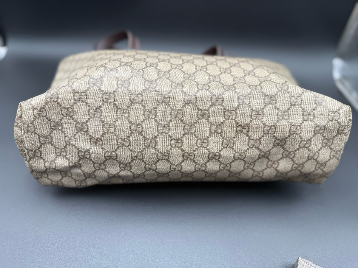 Gucci Supreme Plus Coated Canvas Tote Shoulder