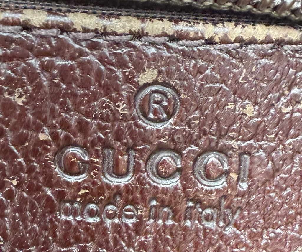 Gucci Monogram Web Strap Flat Messenger Canvas Crossbody