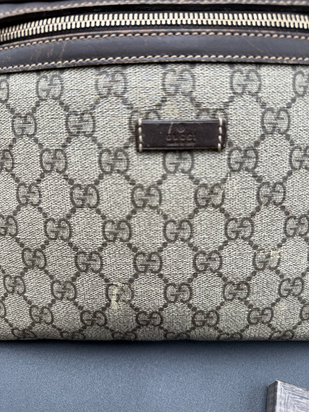 Gucci Monogram Supreme Plus Bum Bag Belt Bag