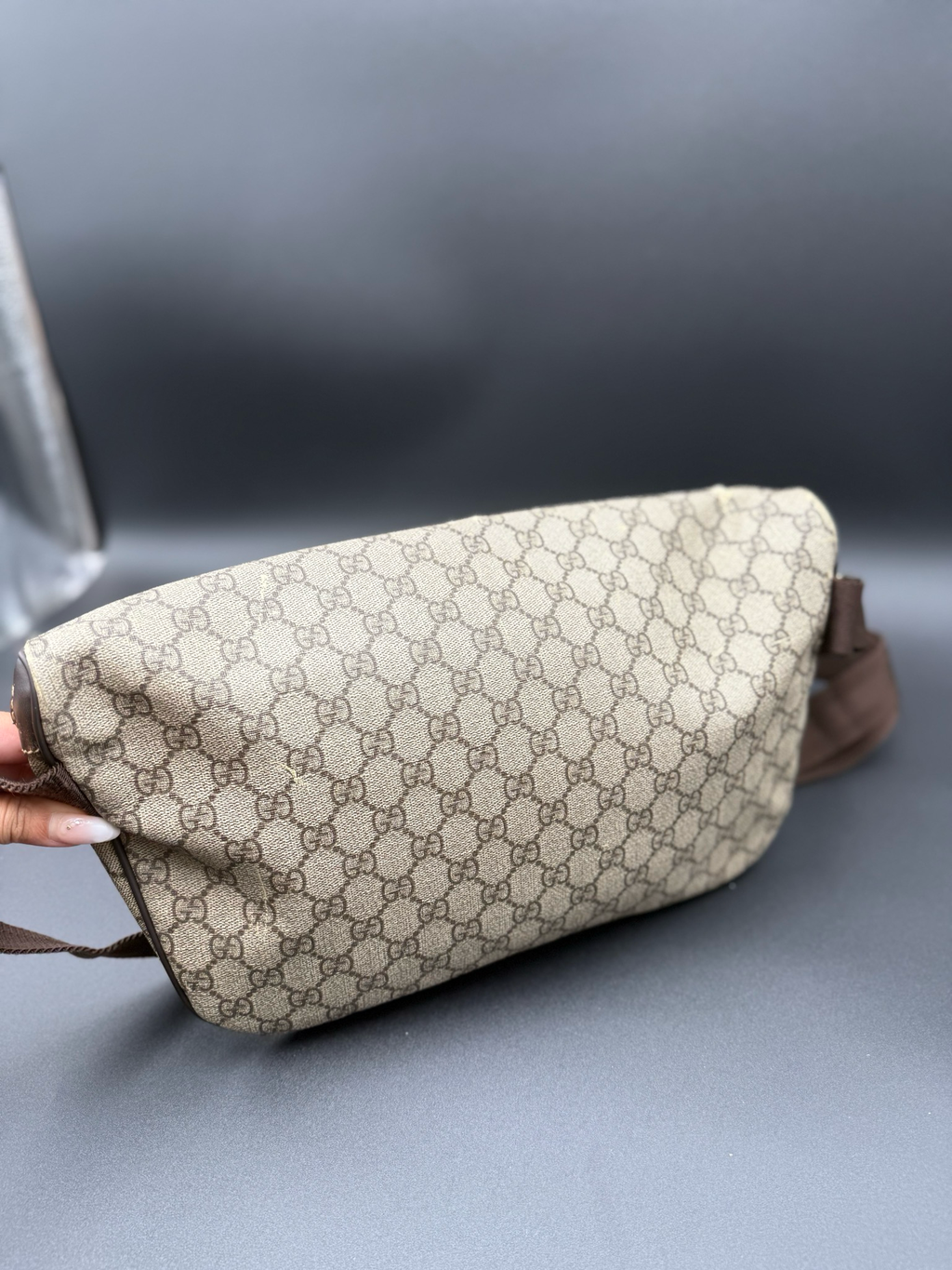 Gucci Monogram Supreme Plus Bum Bag Belt Bag