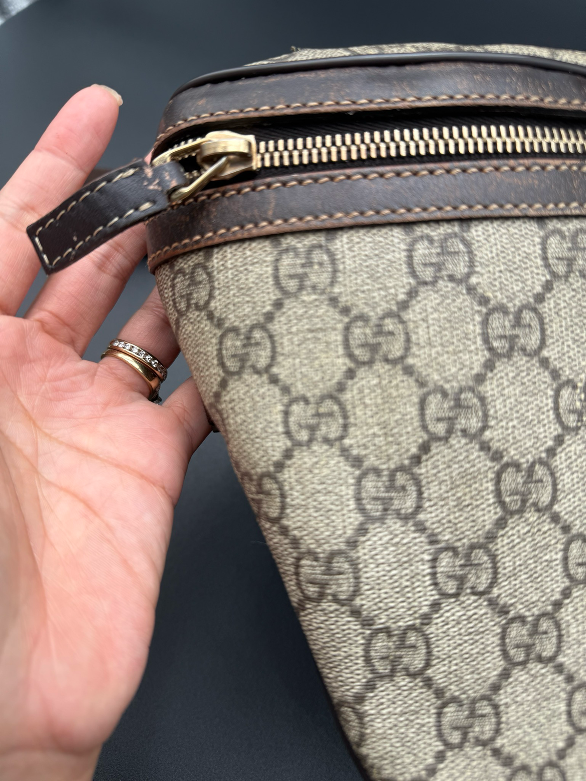 Gucci Monogram Supreme Plus Bum Bag Belt Bag