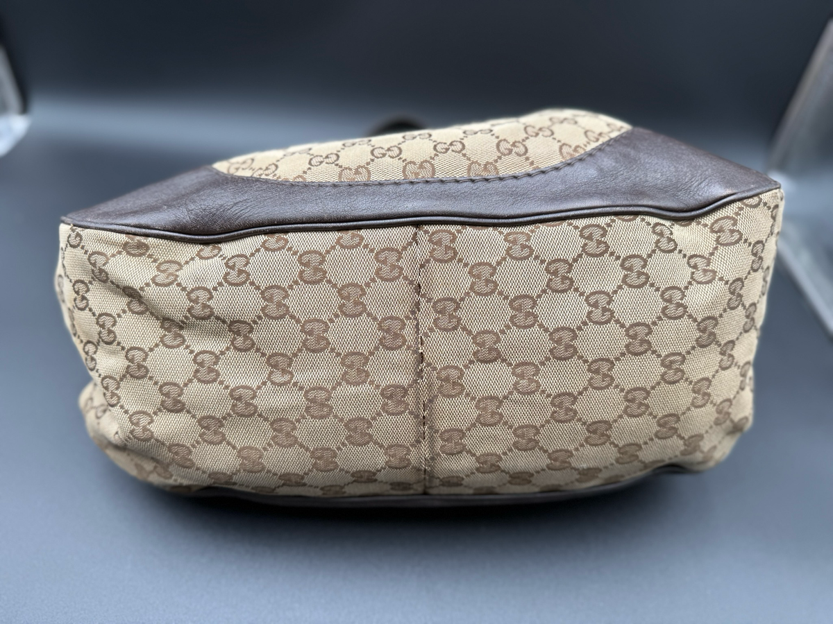 Gucci Monogram Canvas Charlotte Tote Hobo Shoulder