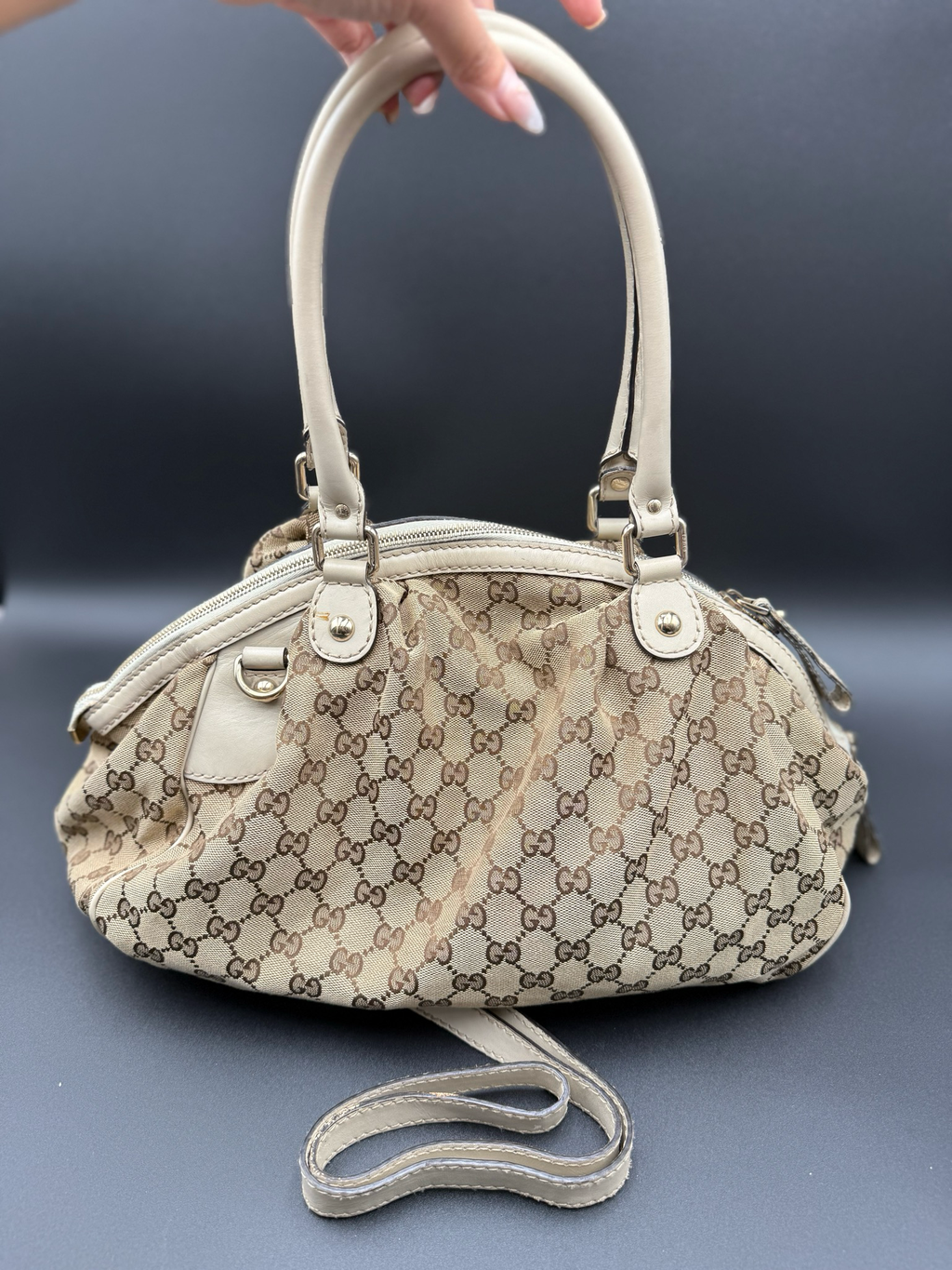 Gucci Sukey Convertible Tote Sling Shoulder Bag