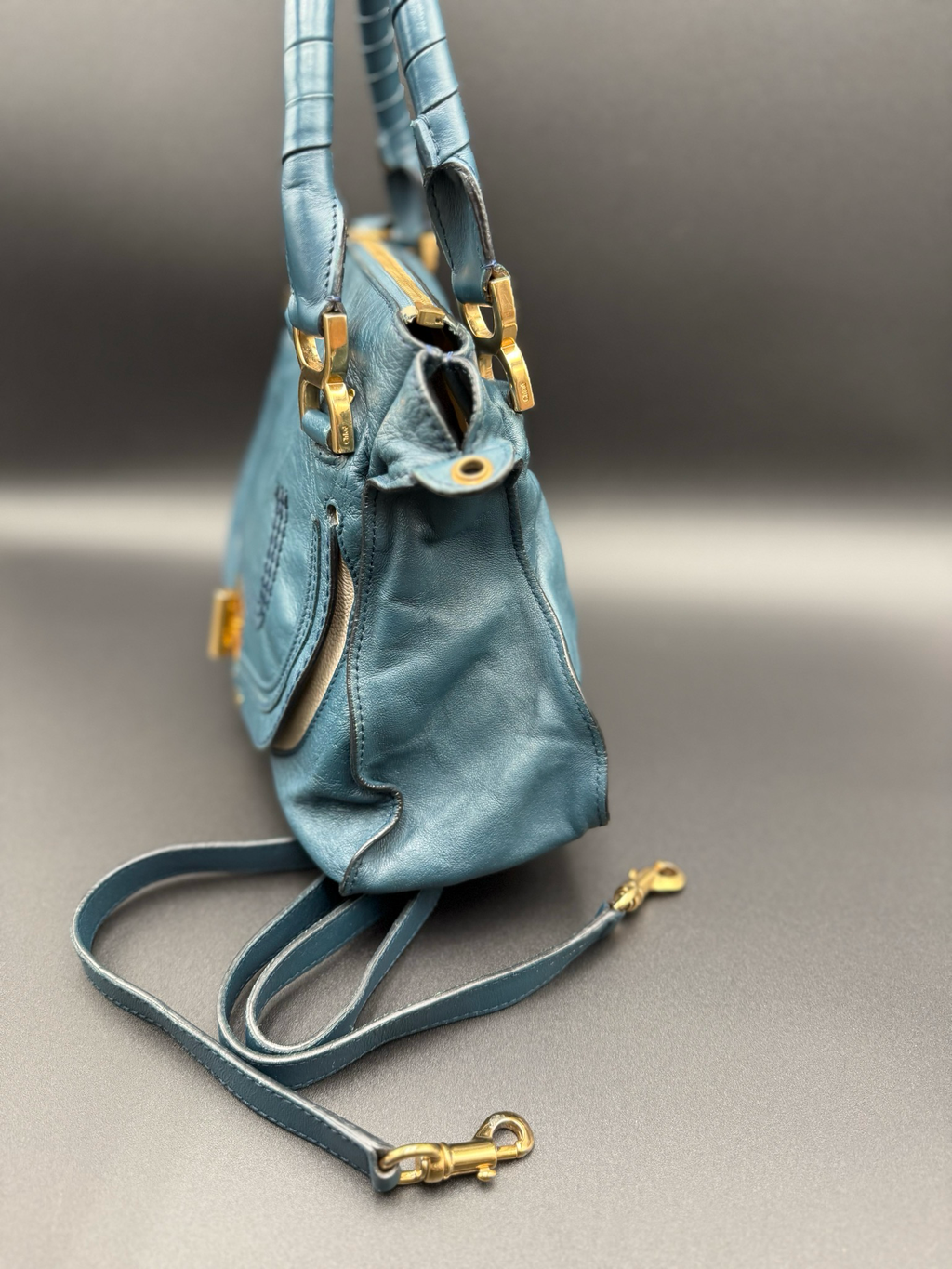 Chloe Marcie Turnlock Medium Messenger Crossbody