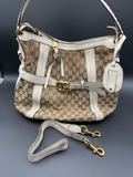 Gucci Monogram Canvas Running Hobo Shoulder Bag