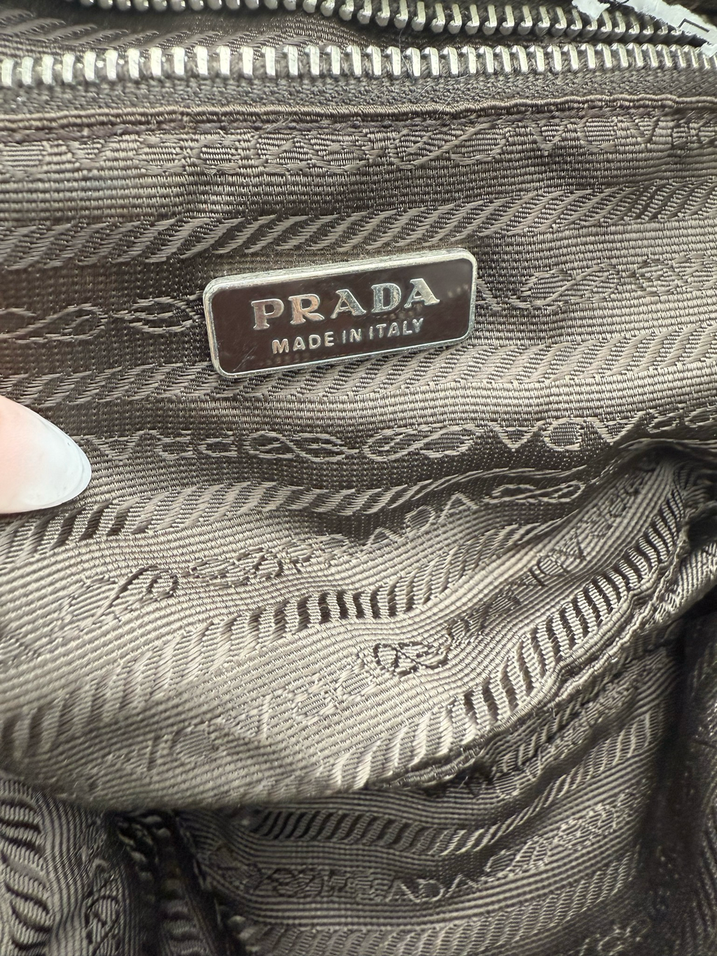 Prada Nylon Tessuro Sirio Pochette Hobo