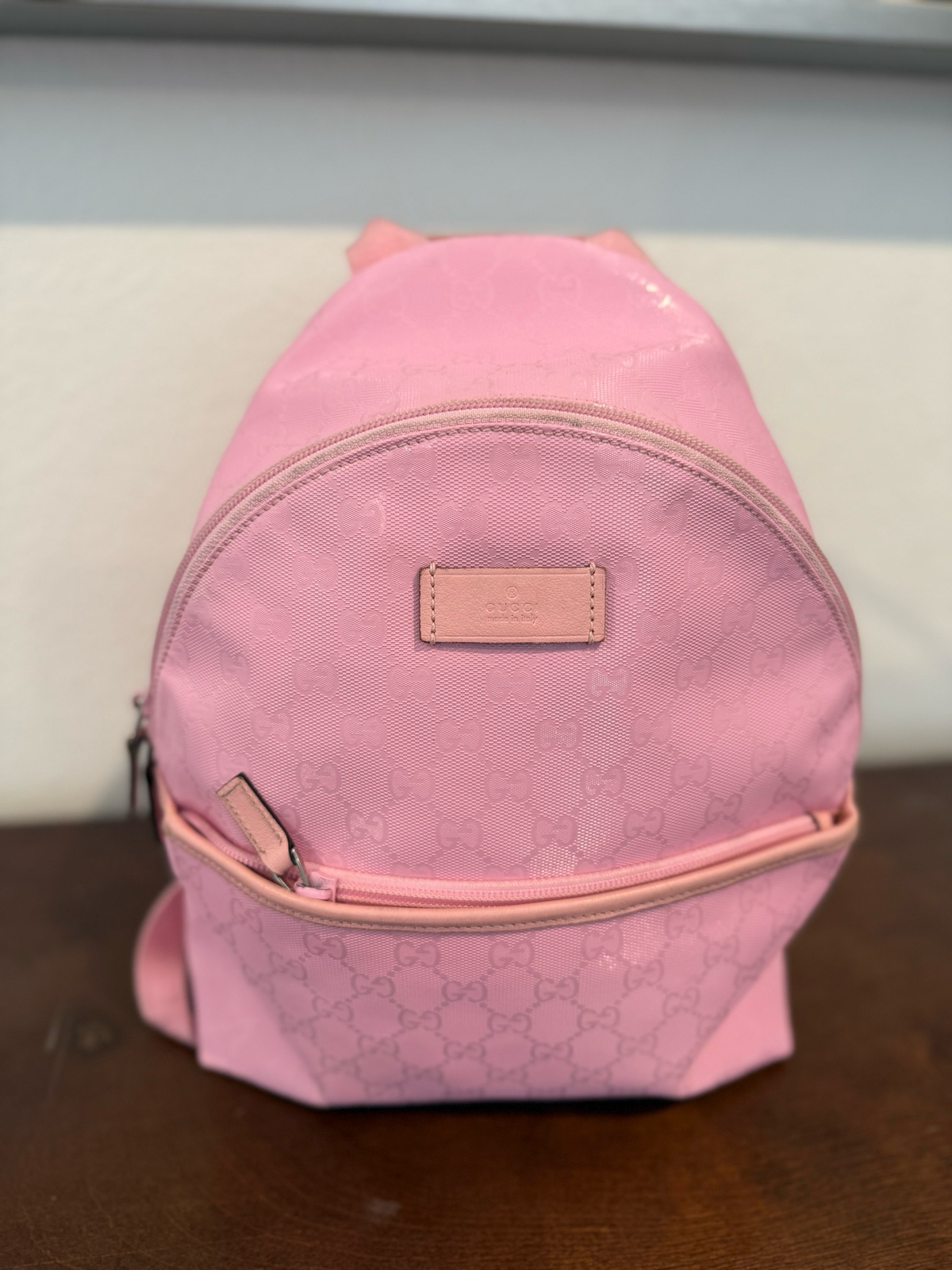 Gucci Backpack Supreme Pink