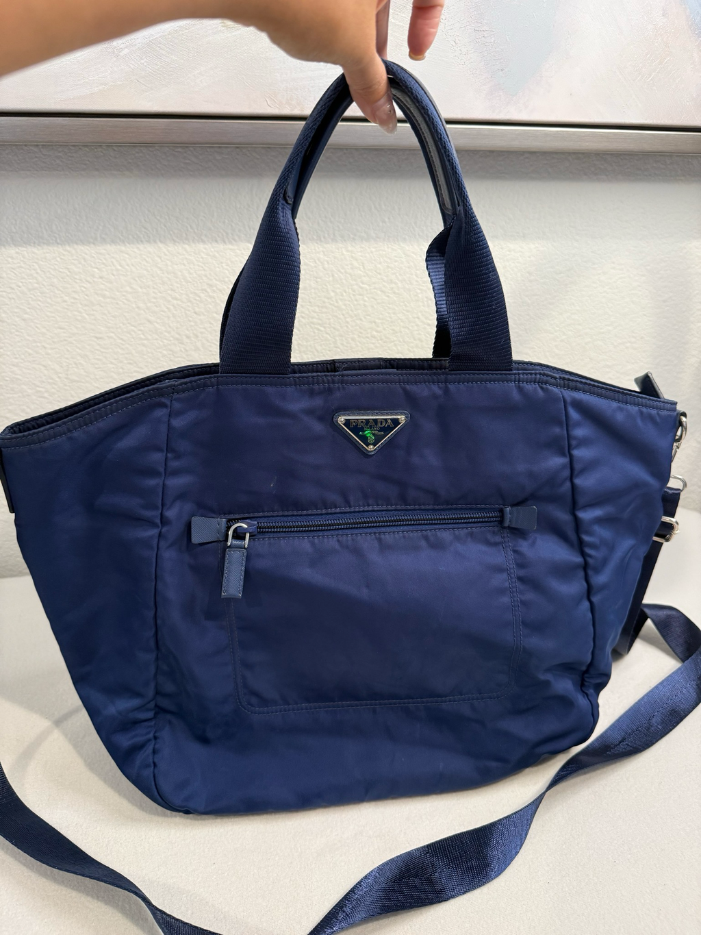 Prada Nylon Tessuto Saffiano Messenger Crossbody