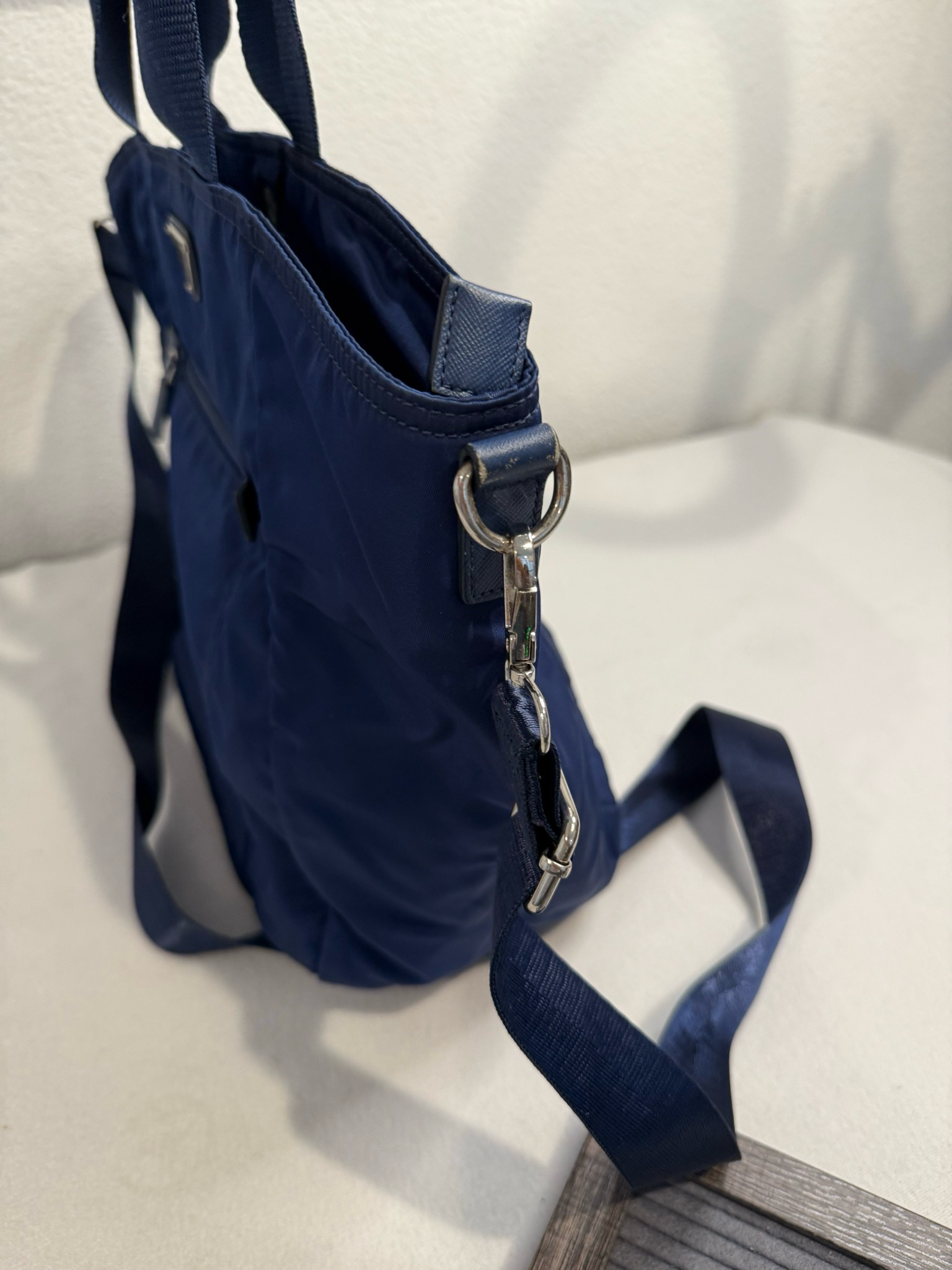 Prada Nylon Tessuto Saffiano Messenger Crossbody