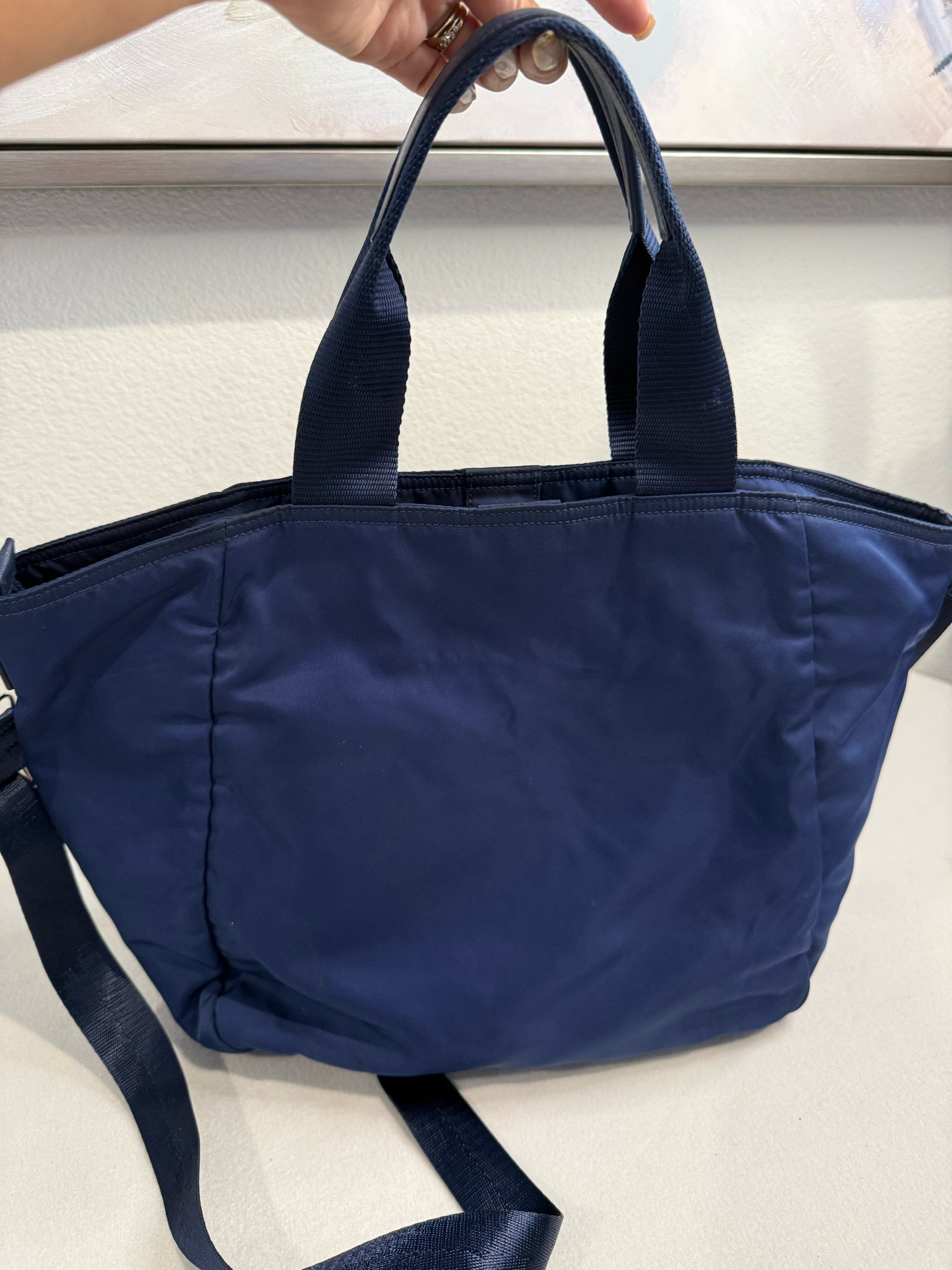 Prada Nylon Tessuto Saffiano Messenger Crossbody