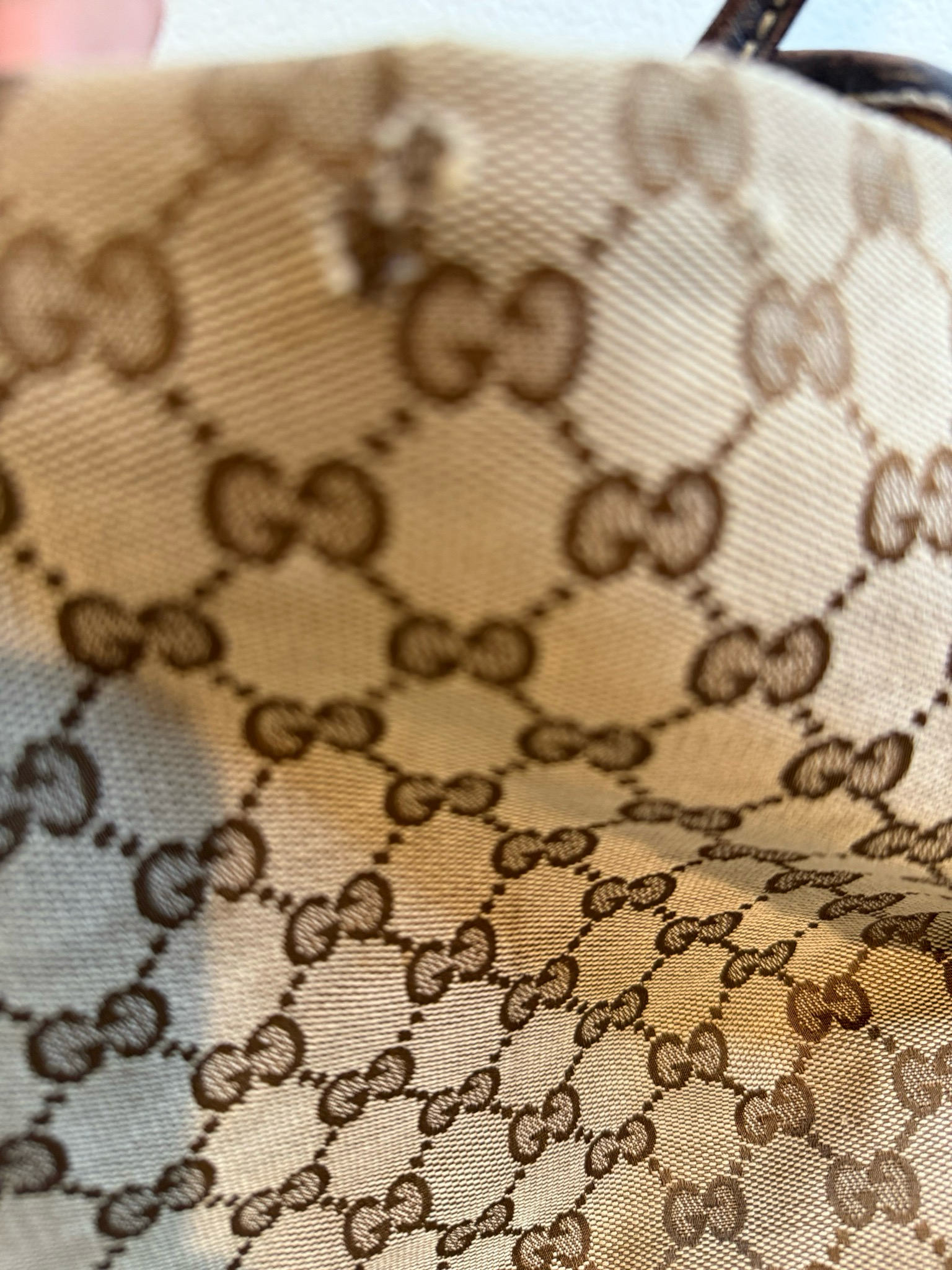 Gucci Monogram Canvas New Britt Medium Tote
