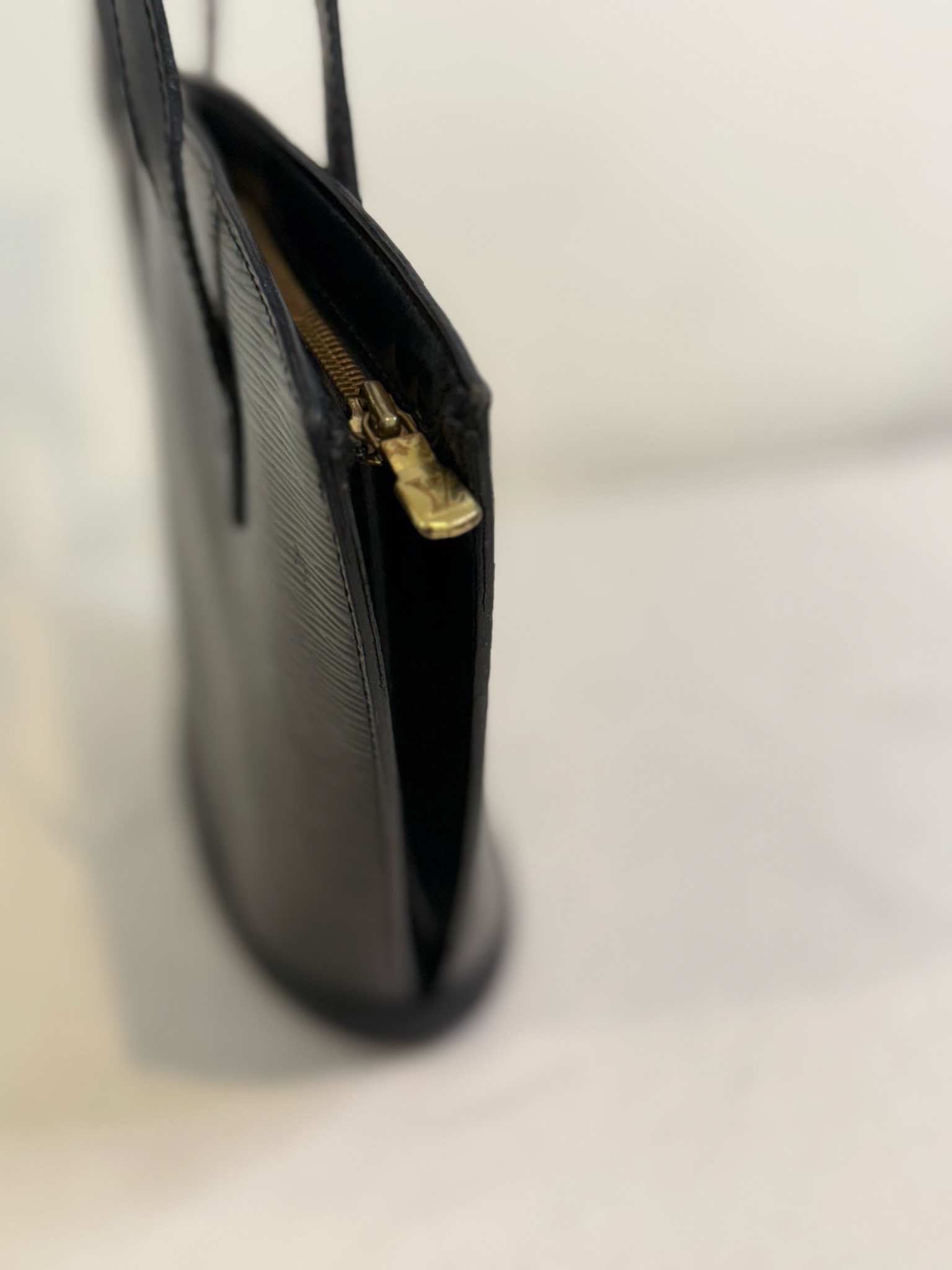 Louis Vuitton Epi Black Saint Jacques PM Tote Shoulder Bag
