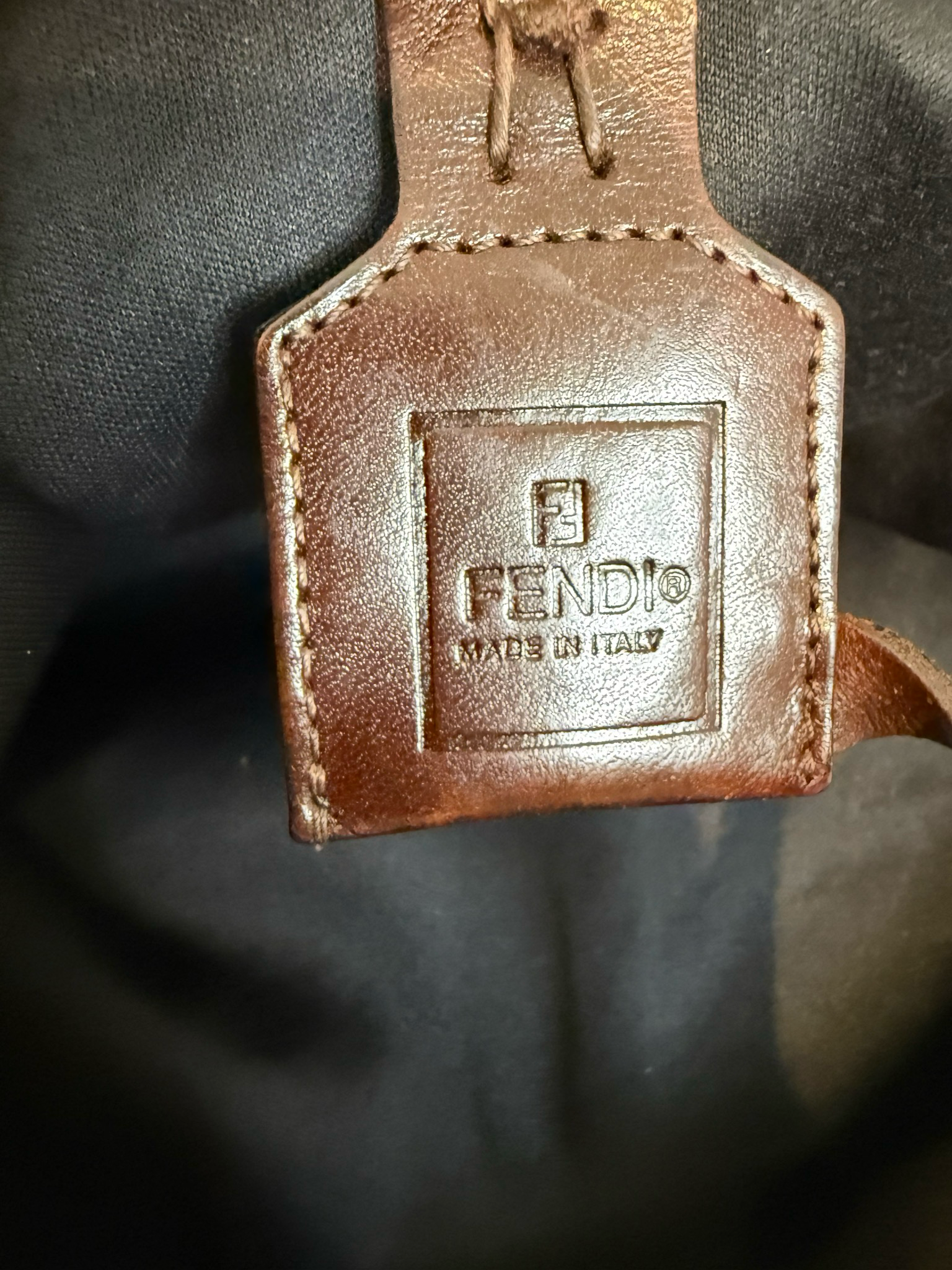 Fendi Zucca Roll Tote Monogram Canvas With Pouch Large Tote