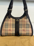 Burberry Haymarket Check Tote Shoulder Bag