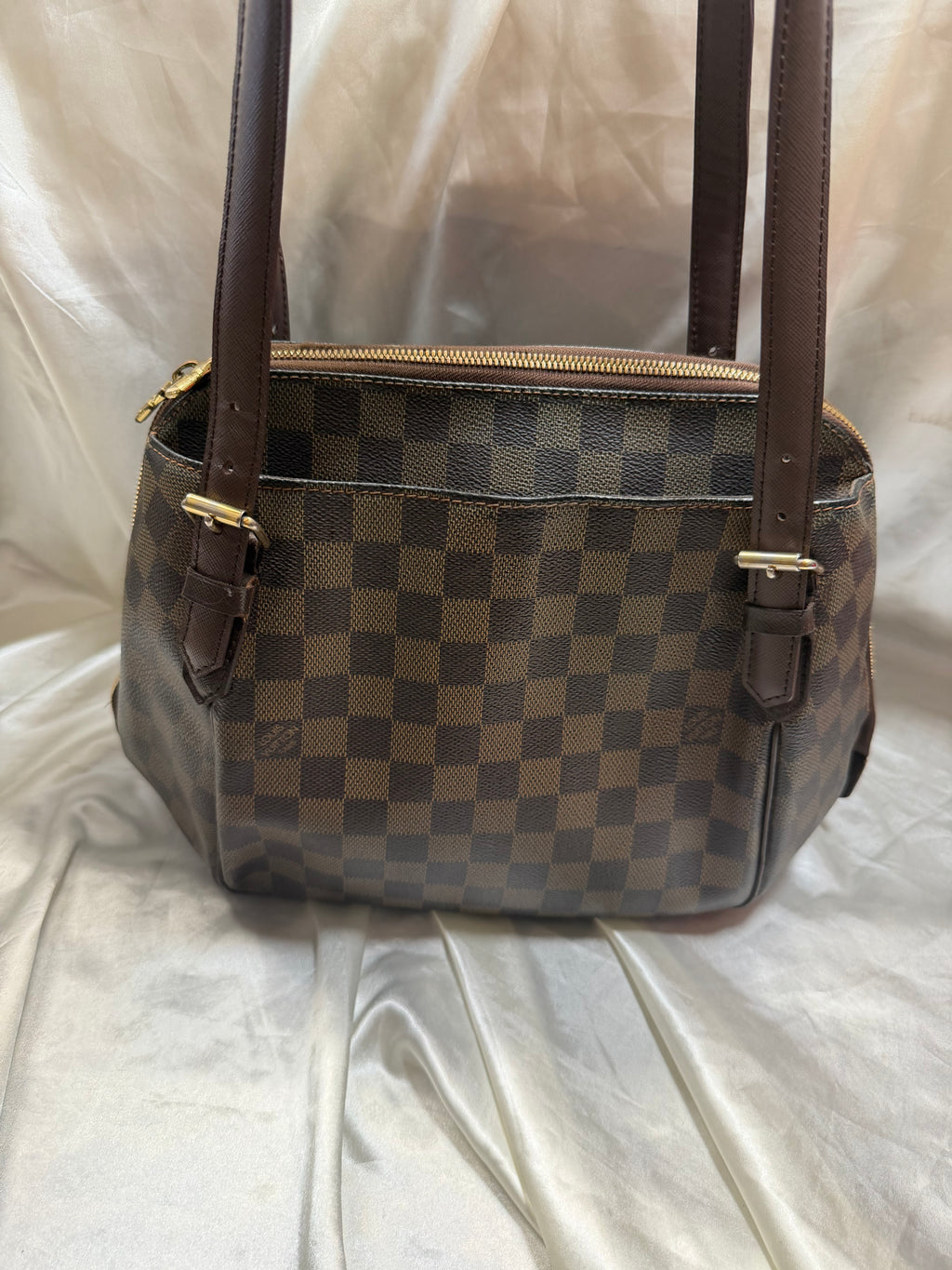 Louis Vuitton Belem Mm Damier Ebene Tote Shoulder Bag