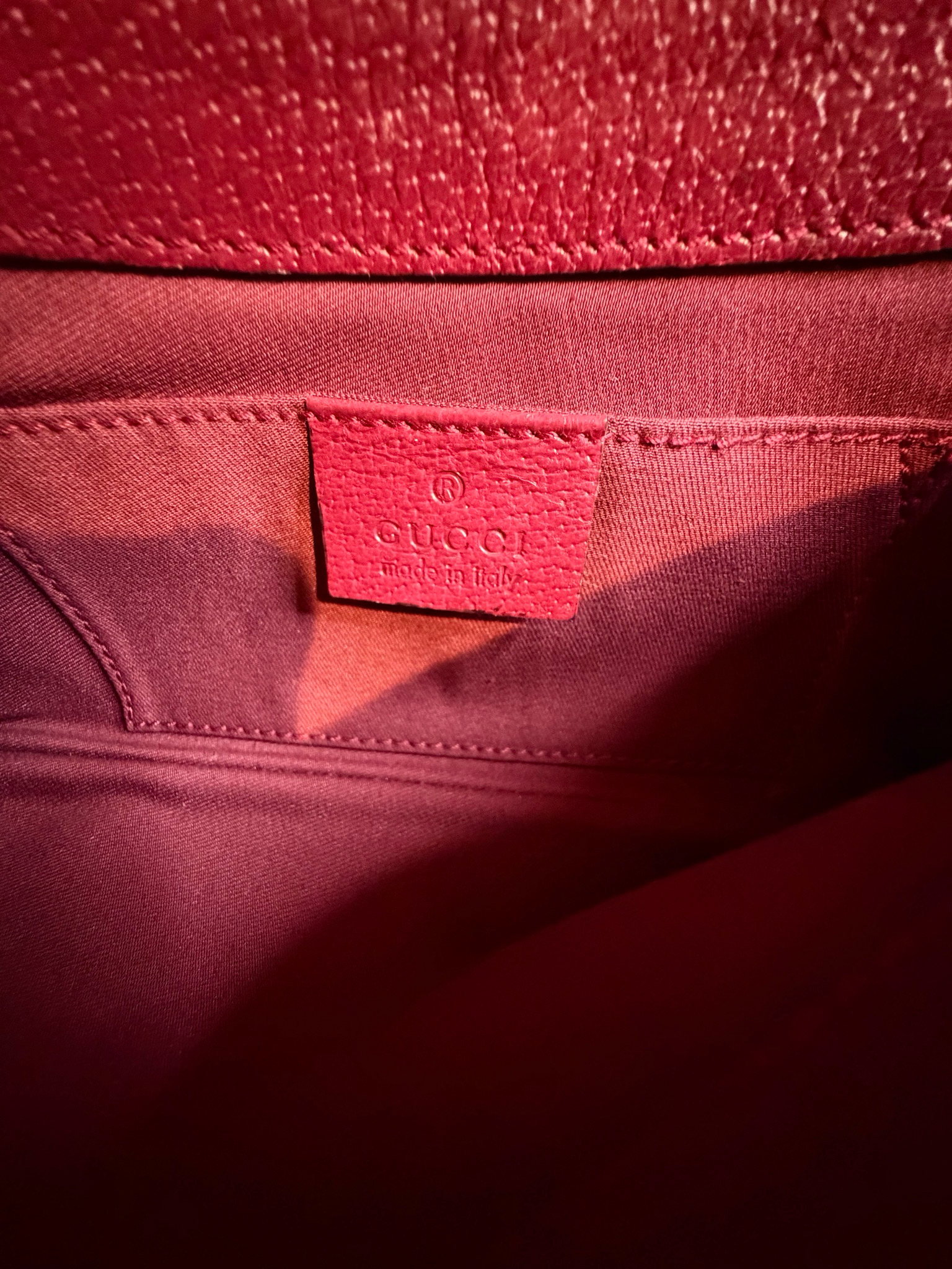 Gucci Monogram Canvas Horsebit Shoulder Bag Clutch