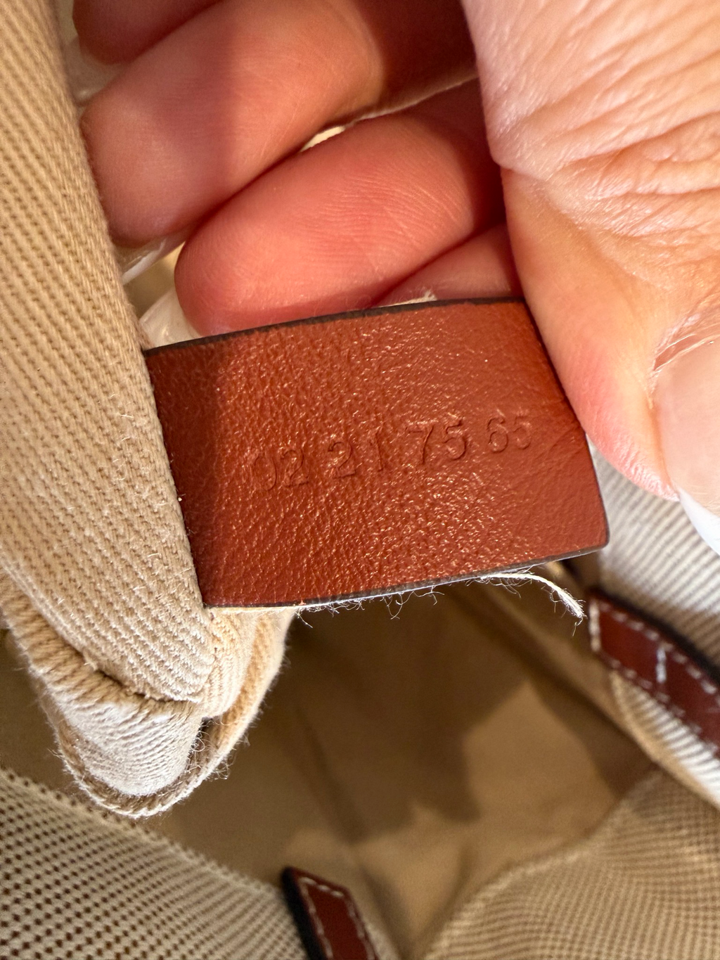 Chloe Woody Monogram Canvas Tote Shoulder Bag