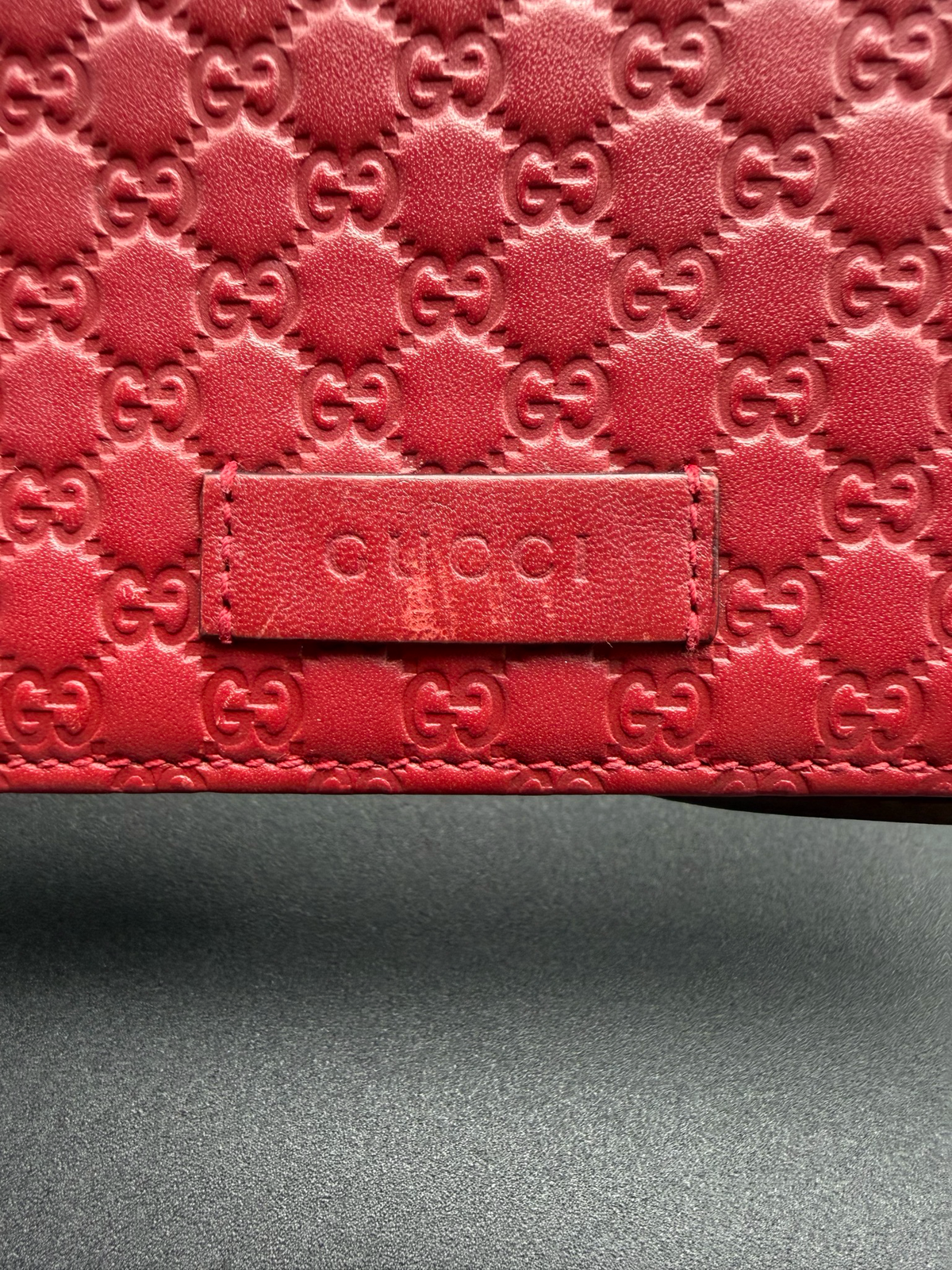Gucci Micromonogram Messenger Flap Wallet on Strap Crossbody
