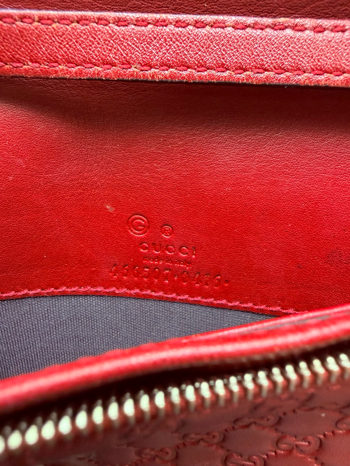 Gucci Micromonogram Messenger Flap Wallet on Strap Crossbody