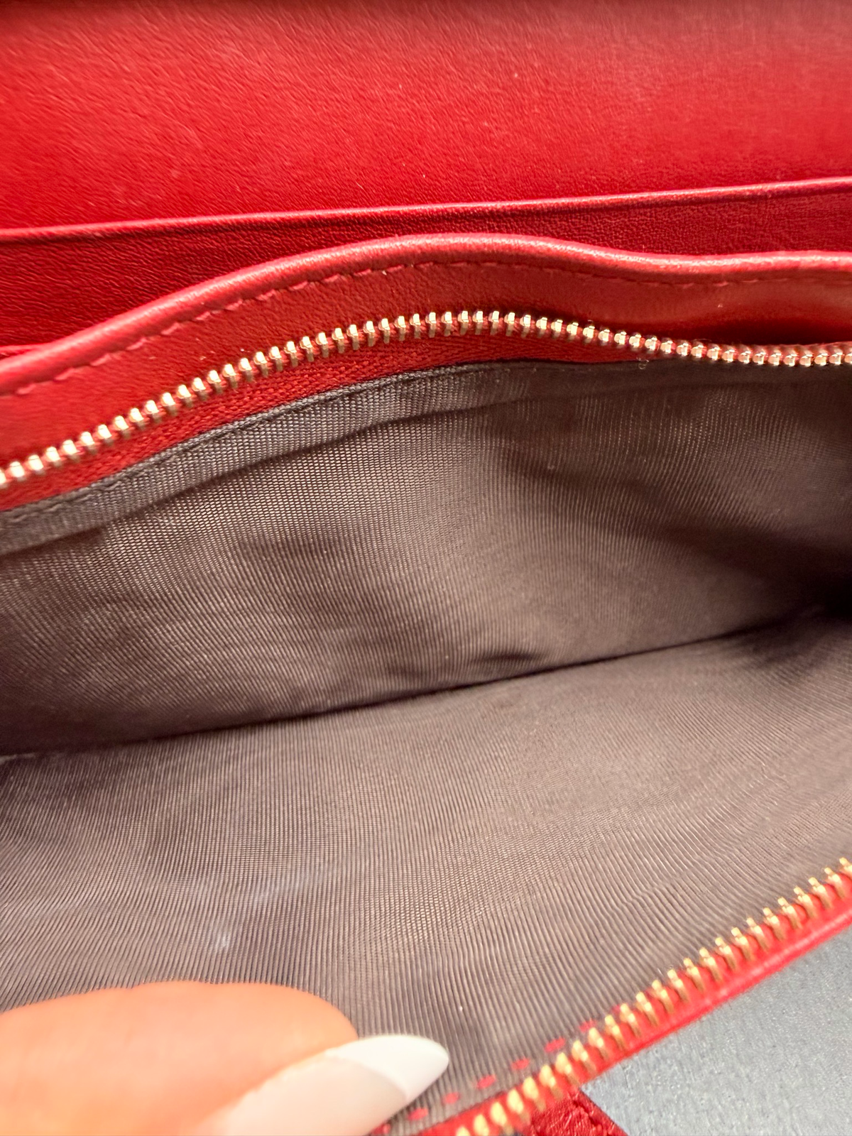 Gucci Micromonogram Messenger Flap Wallet on Strap Crossbody