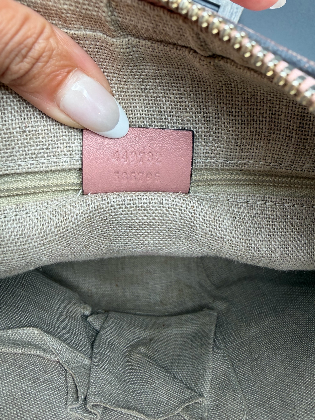 Gucci Leather Hobo Micro Monogram Shoulder Bag