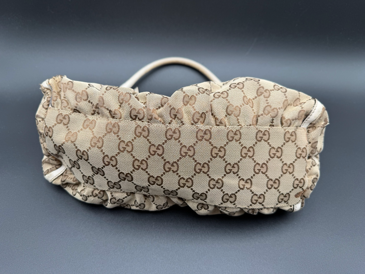 Gucci Abbey Hobo Canvas D-Ring Shoulder