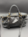 Miumiu Vitello Lux Bow Crossbody Messenger Bag