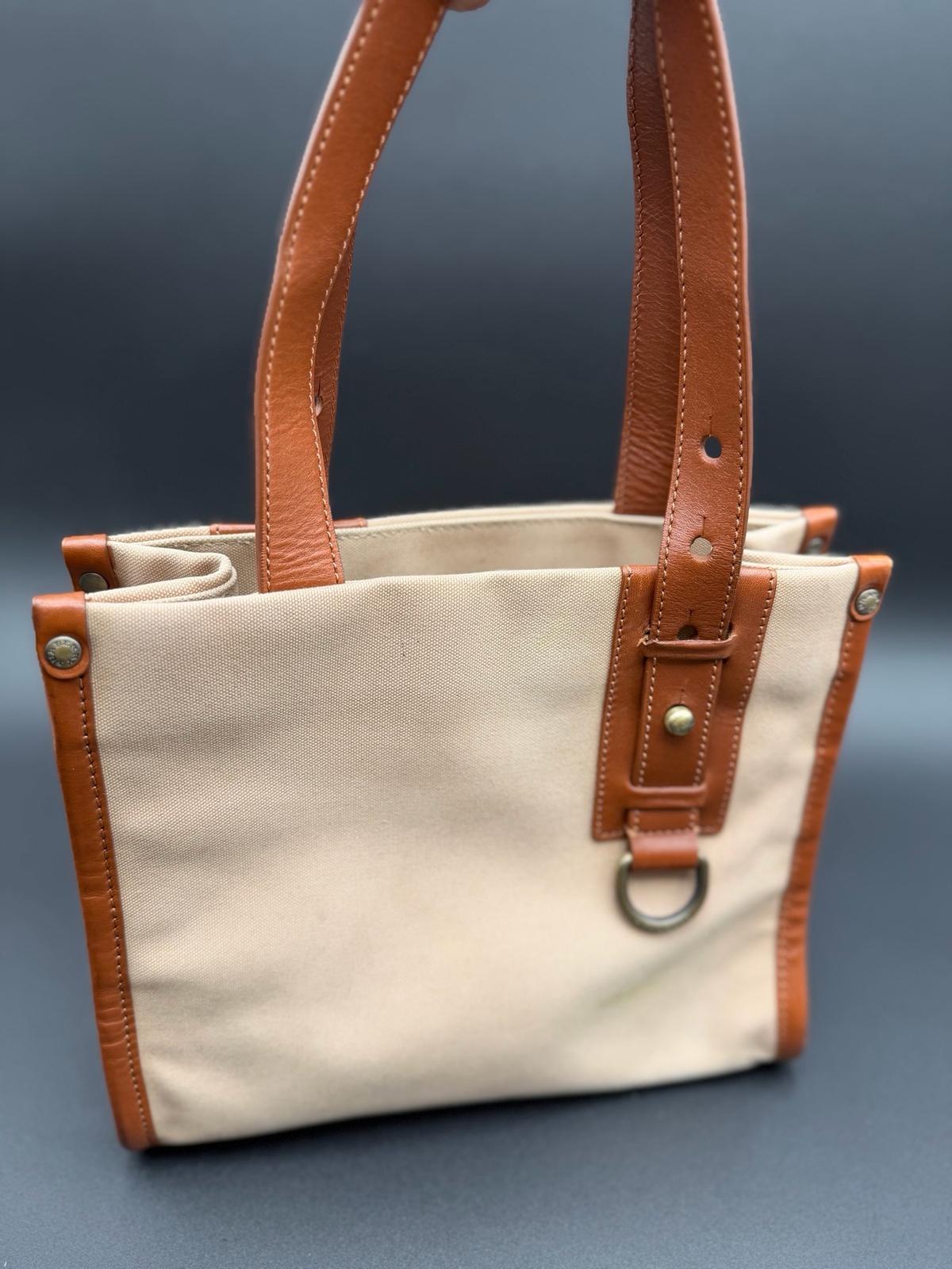 Burberry Vertical Book Tote House Check
