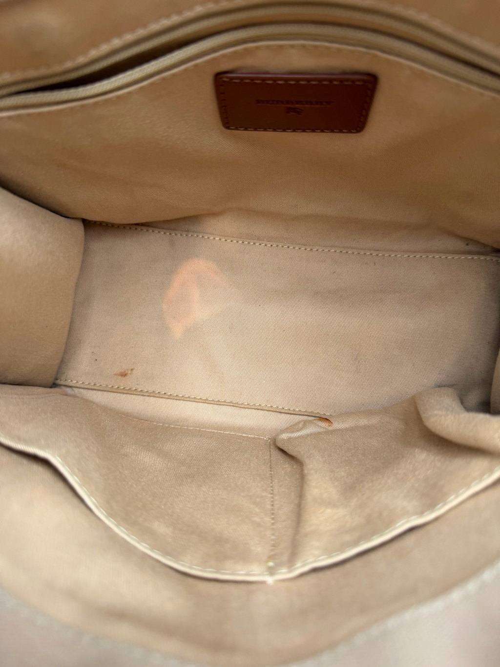 Burberry Vertical Book Tote House Check