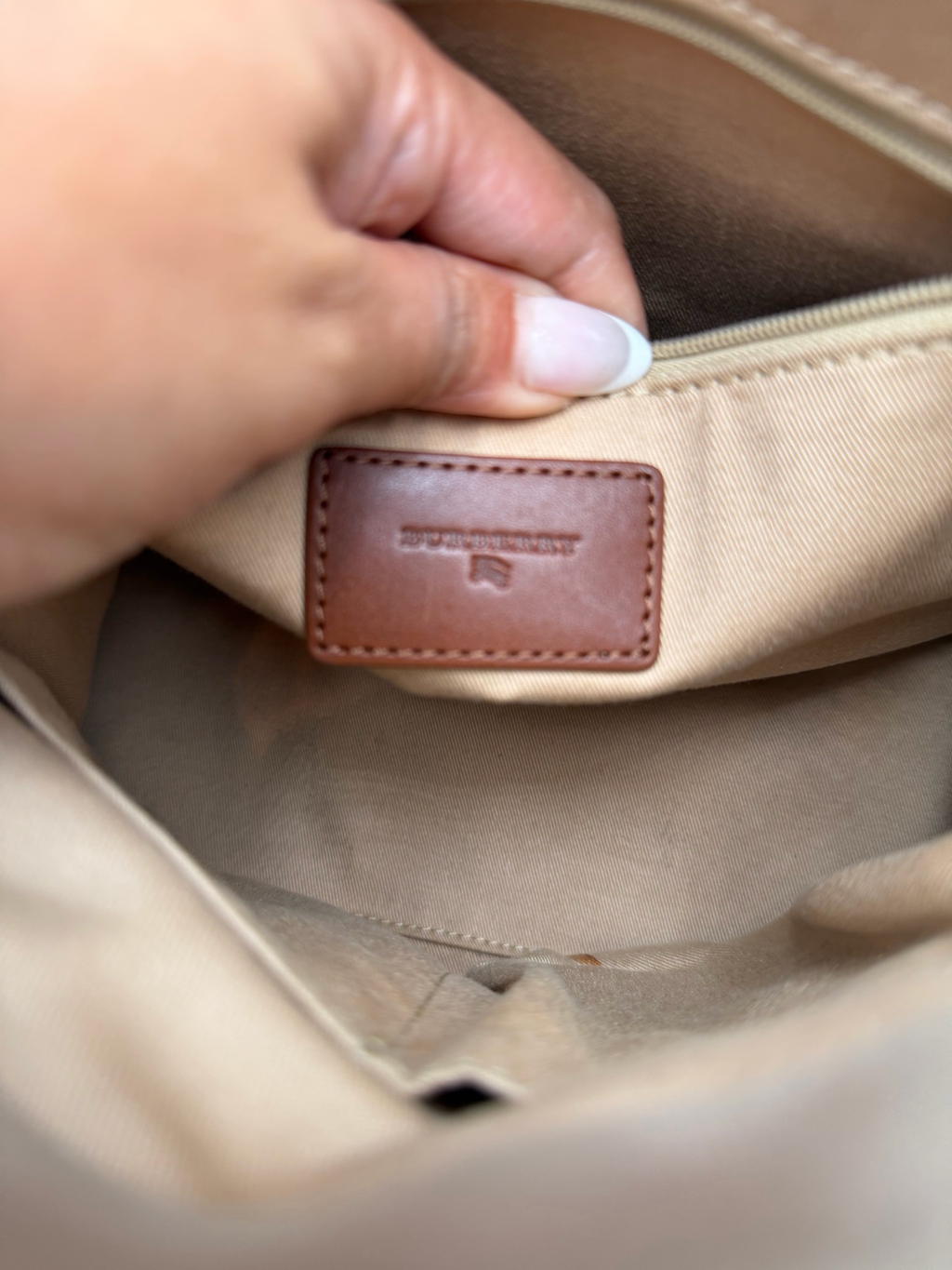 Burberry Vertical Book Tote House Check