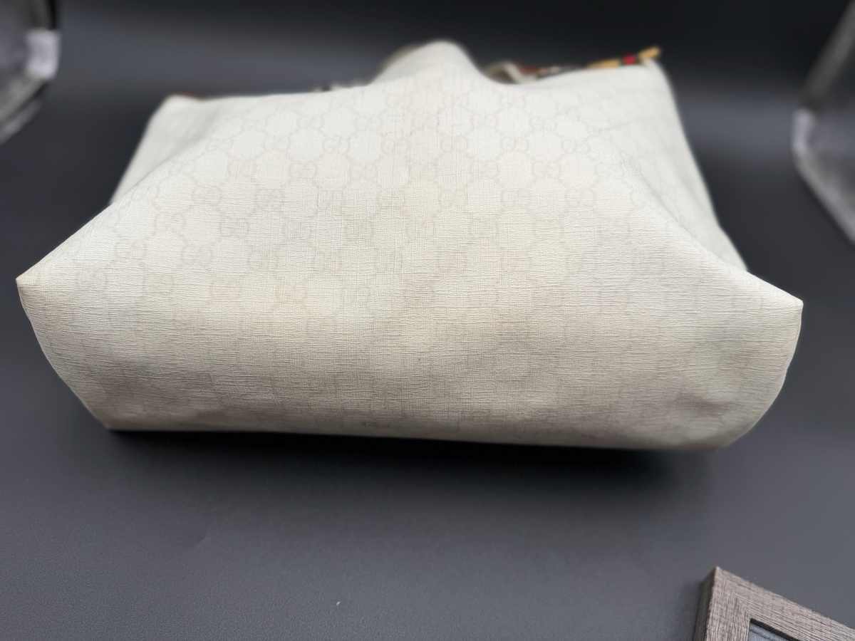 Gucci Supreme Plus Web Tote Shoulder Medium Bag