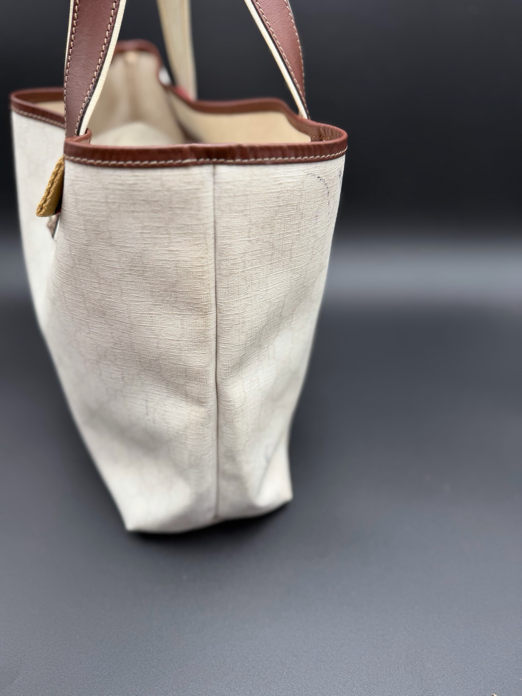 Gucci Supreme Plus Web Tote Shoulder Medium Bag