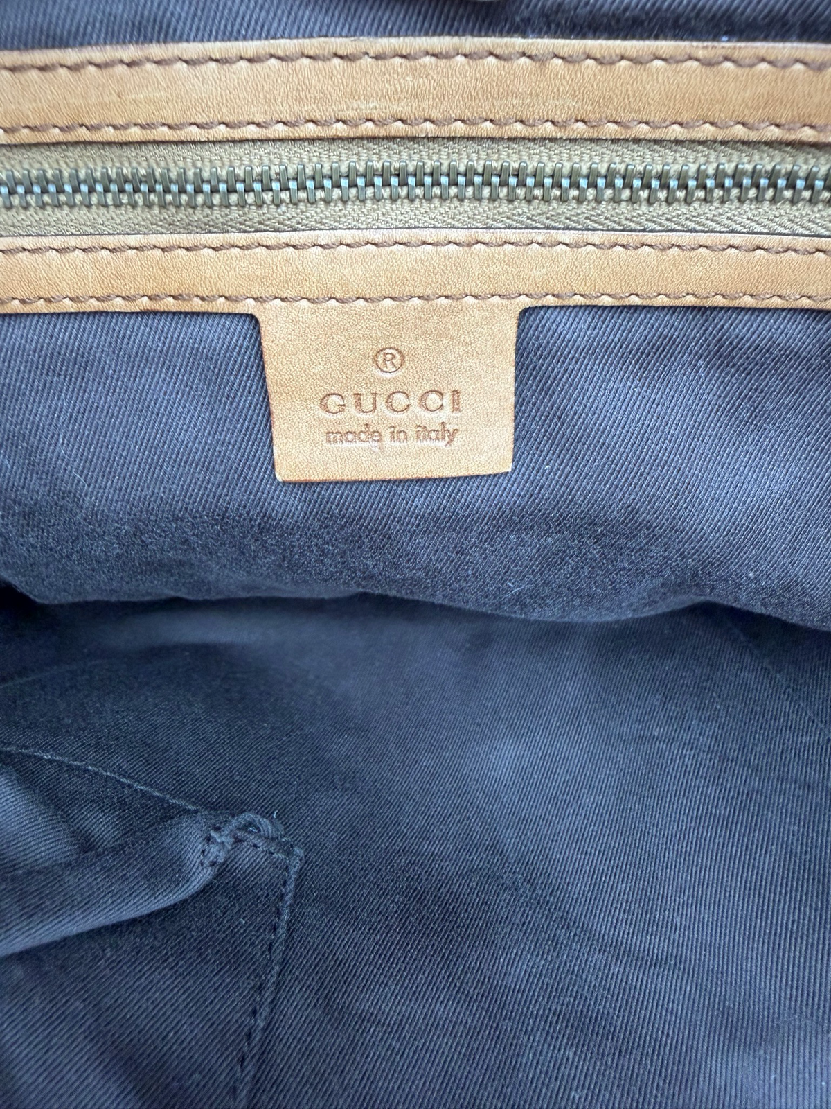Gucci Nailhead Suede Tote Shoulder