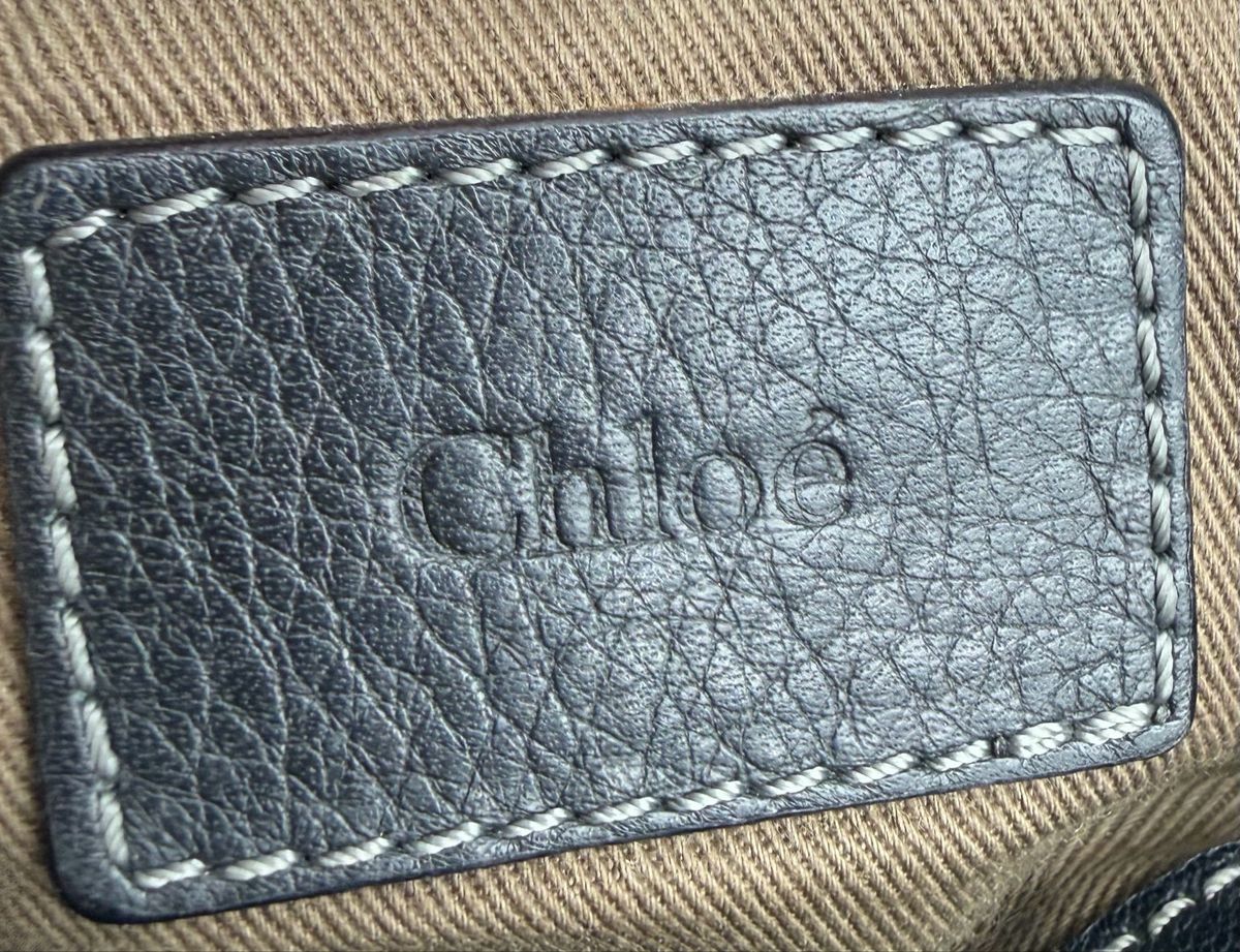Chloe Marcie Saddle Messenger Crossbody Sling Black