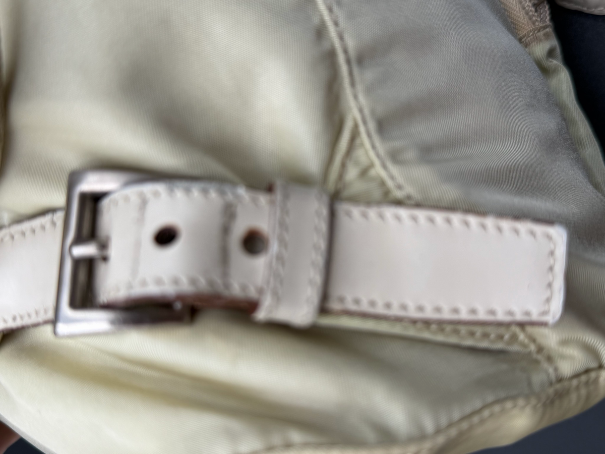 Prada Nylon Backpack Tessuto Ivory Cream