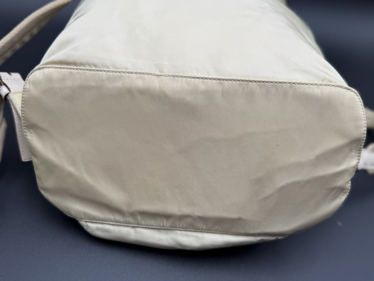 Prada Nylon Backpack Tessuto Ivory Cream