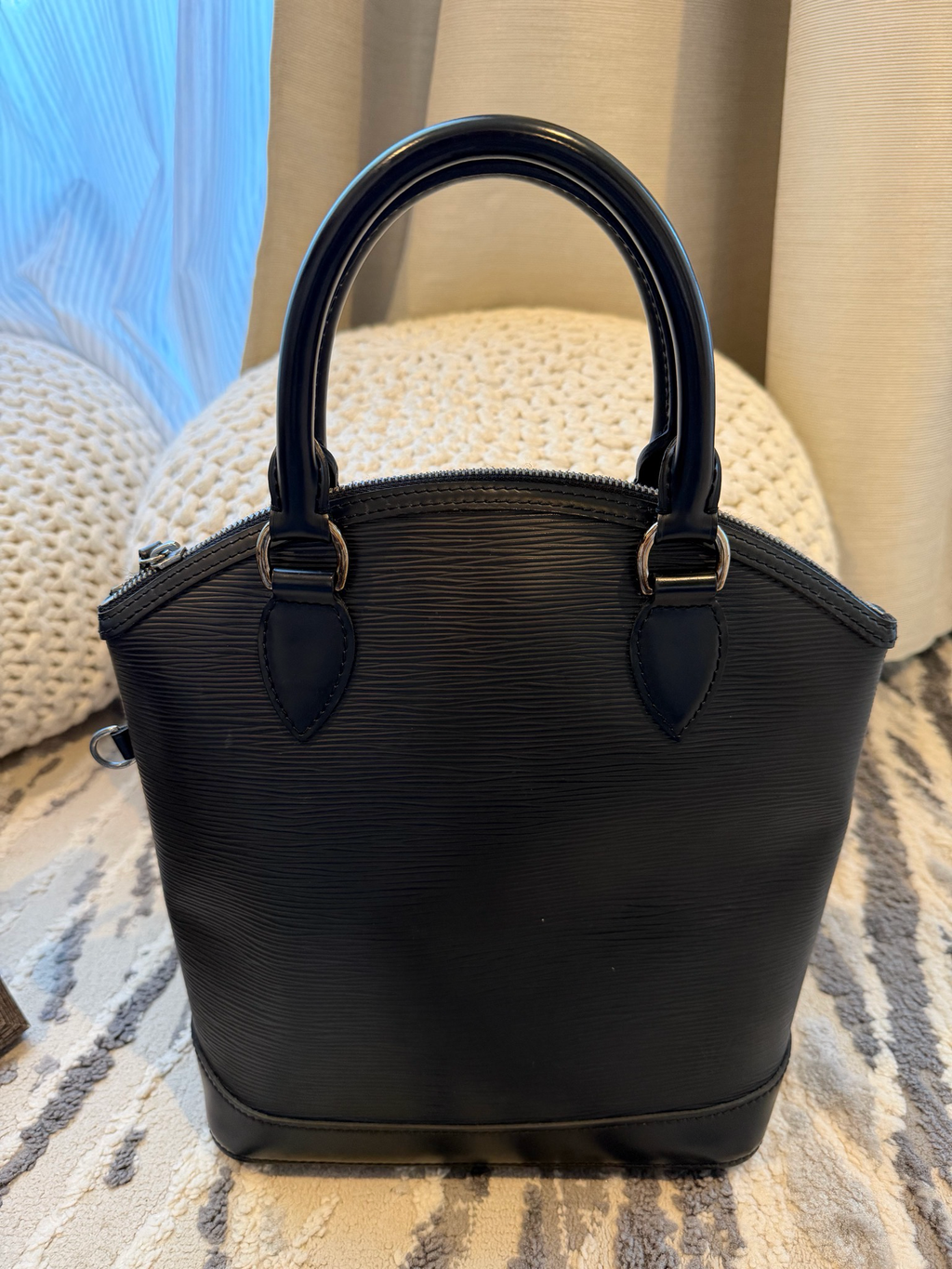 Louis Vuitton Epi Black Lockit Top Handle Tote