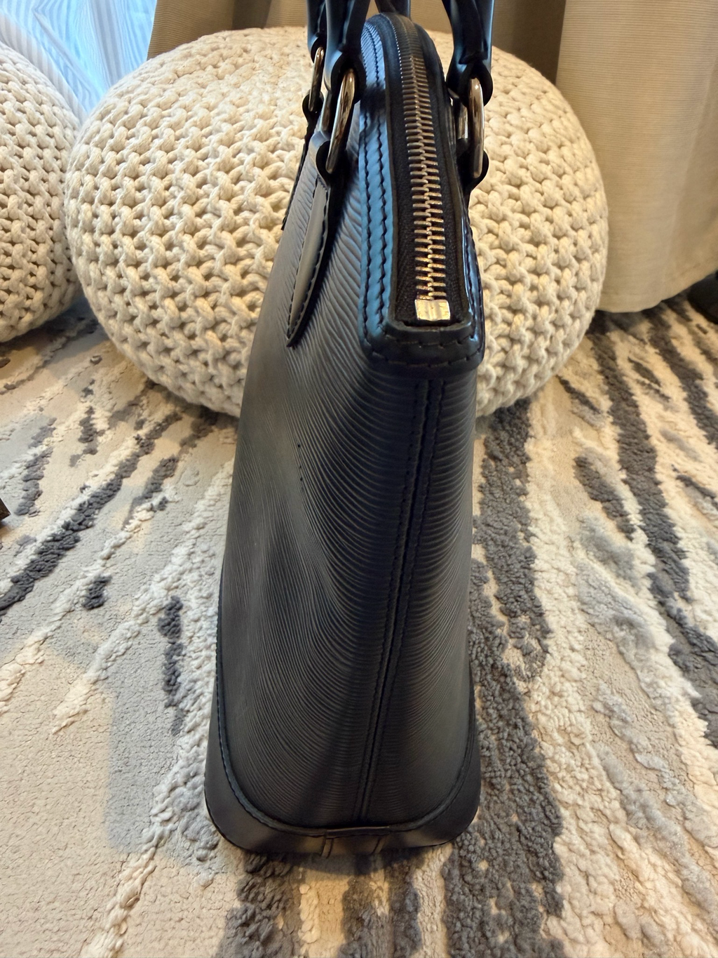 Louis Vuitton Epi Black Lockit Top Handle Tote