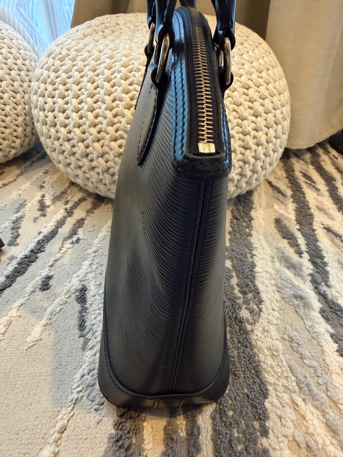 Louis Vuitton Epi Black Lockit Top Handle Tote