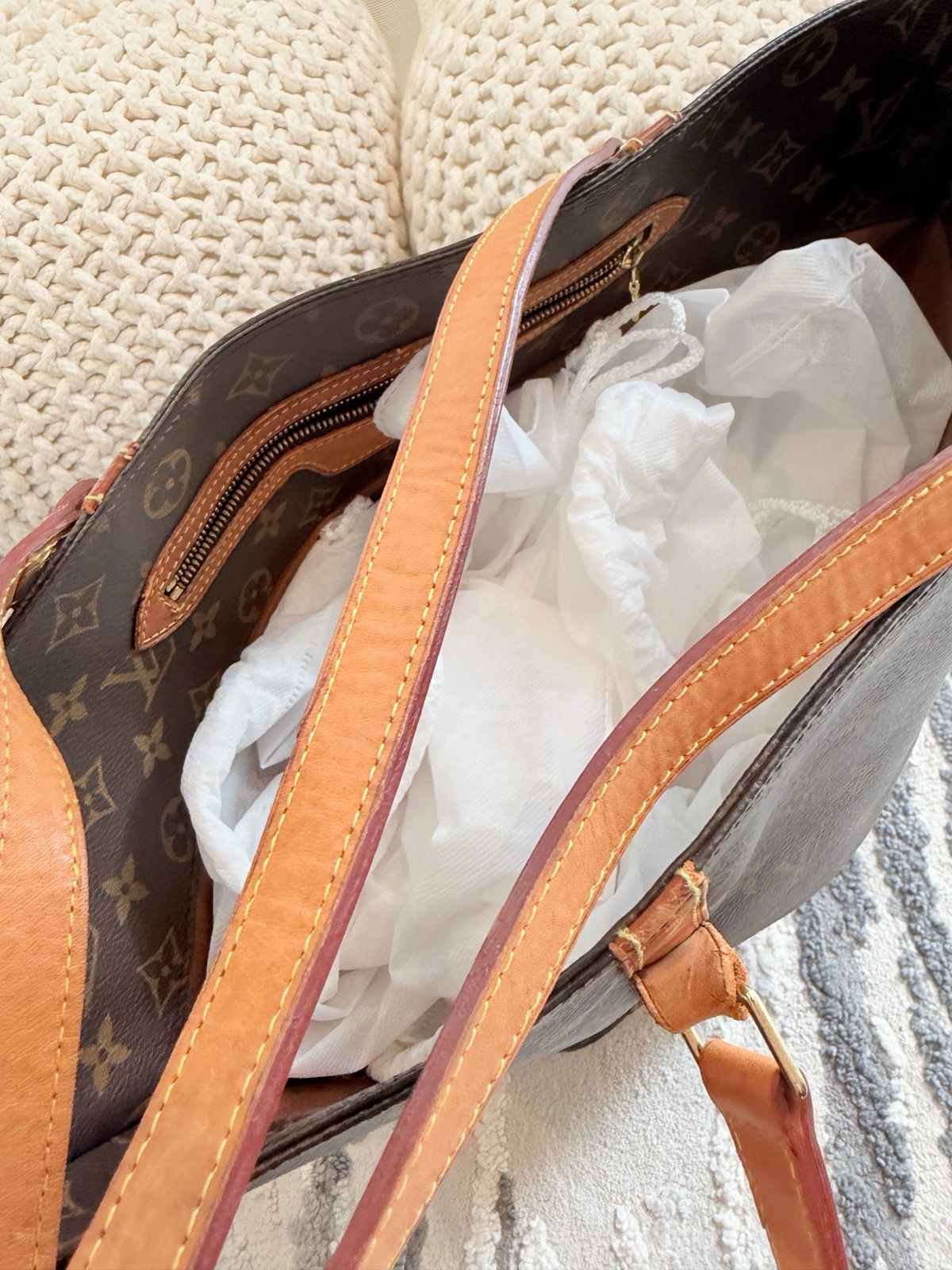 Louis Vuitton Monogram Sac Shopper Tote
