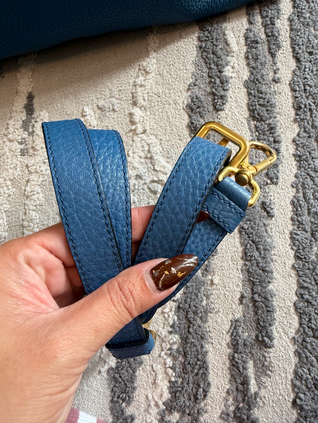 Prada Vitello Daino Shopper Convertible Messenger Crossbody Sling