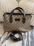 Gucci Monogram Supreme Tote Crossbody Messeger
