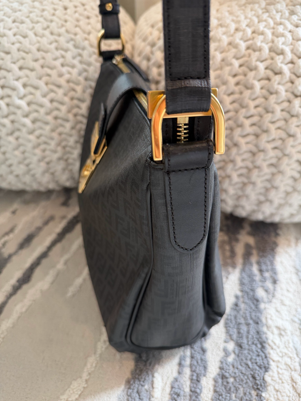 Fendi Zucchino Messenger Crossbody Sling