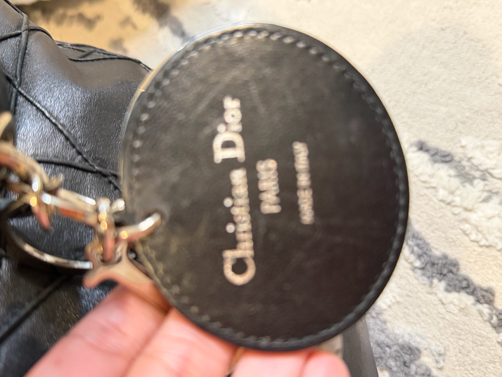 Christian Dior Cannage Top Handle Quilted Leather Granville