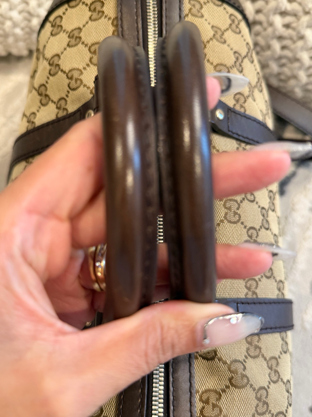 Gucci Joy Boston Bowler Messenger Canvas Crossbody