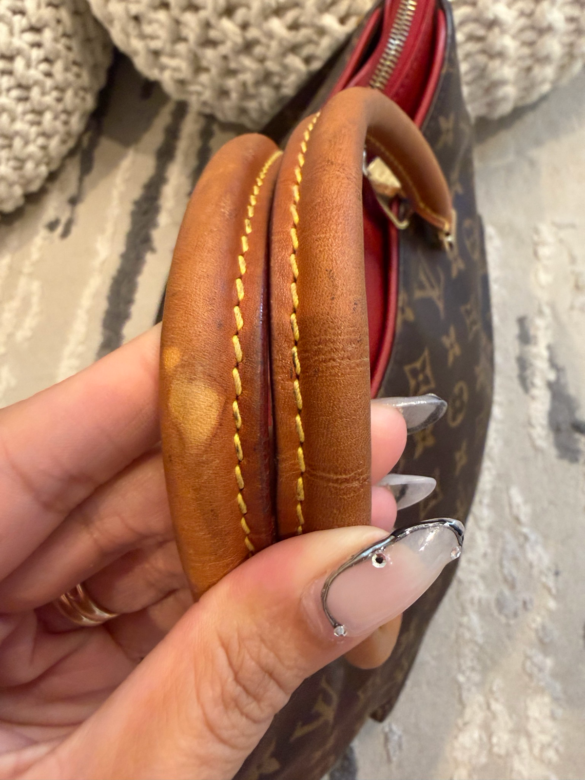 Louis Vuitton Monogram Cerise Pallas Mm Shoulder Hobo