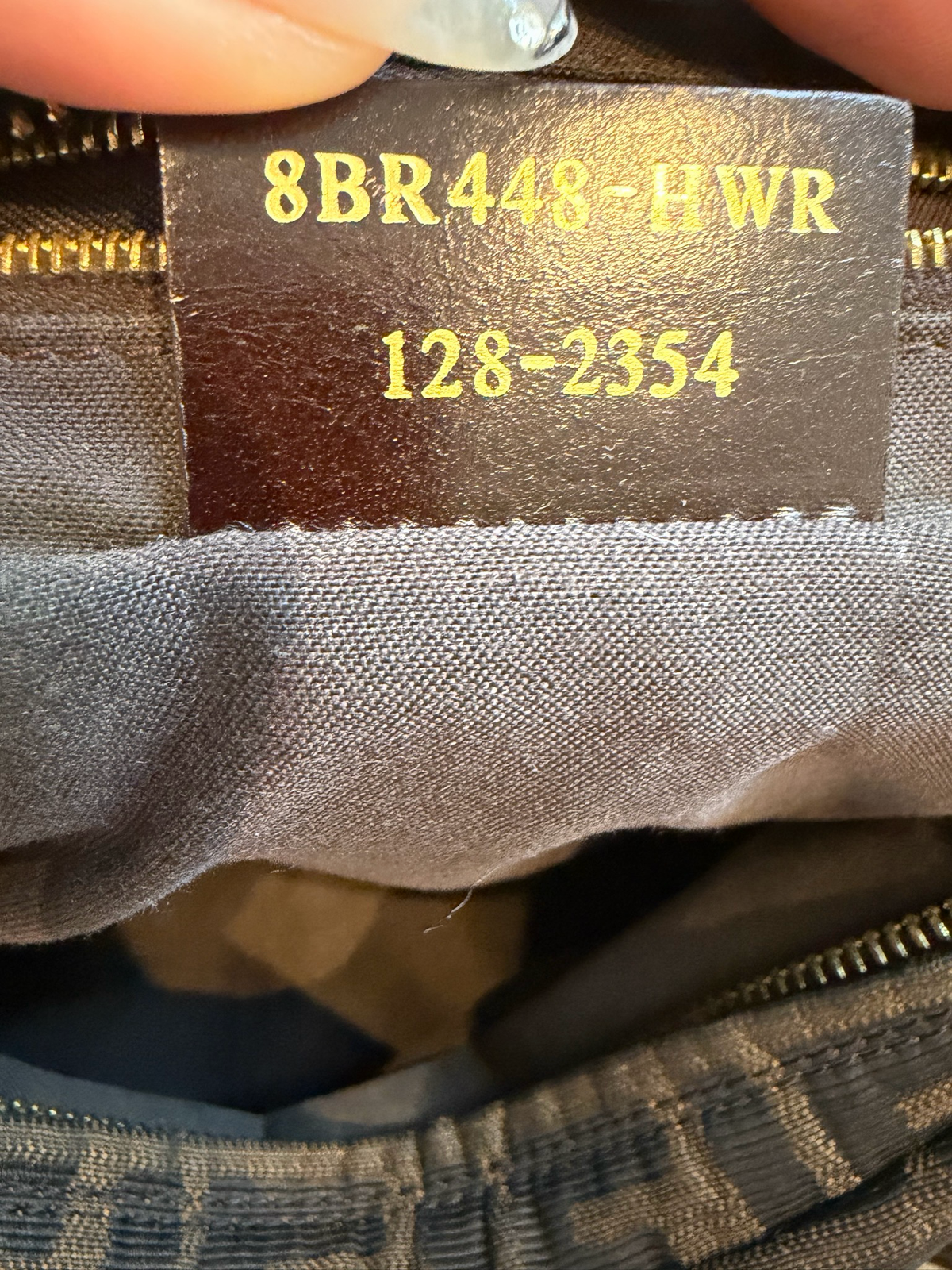 Fendi Zucca Borsa Chef Hobo Shoulder Bag