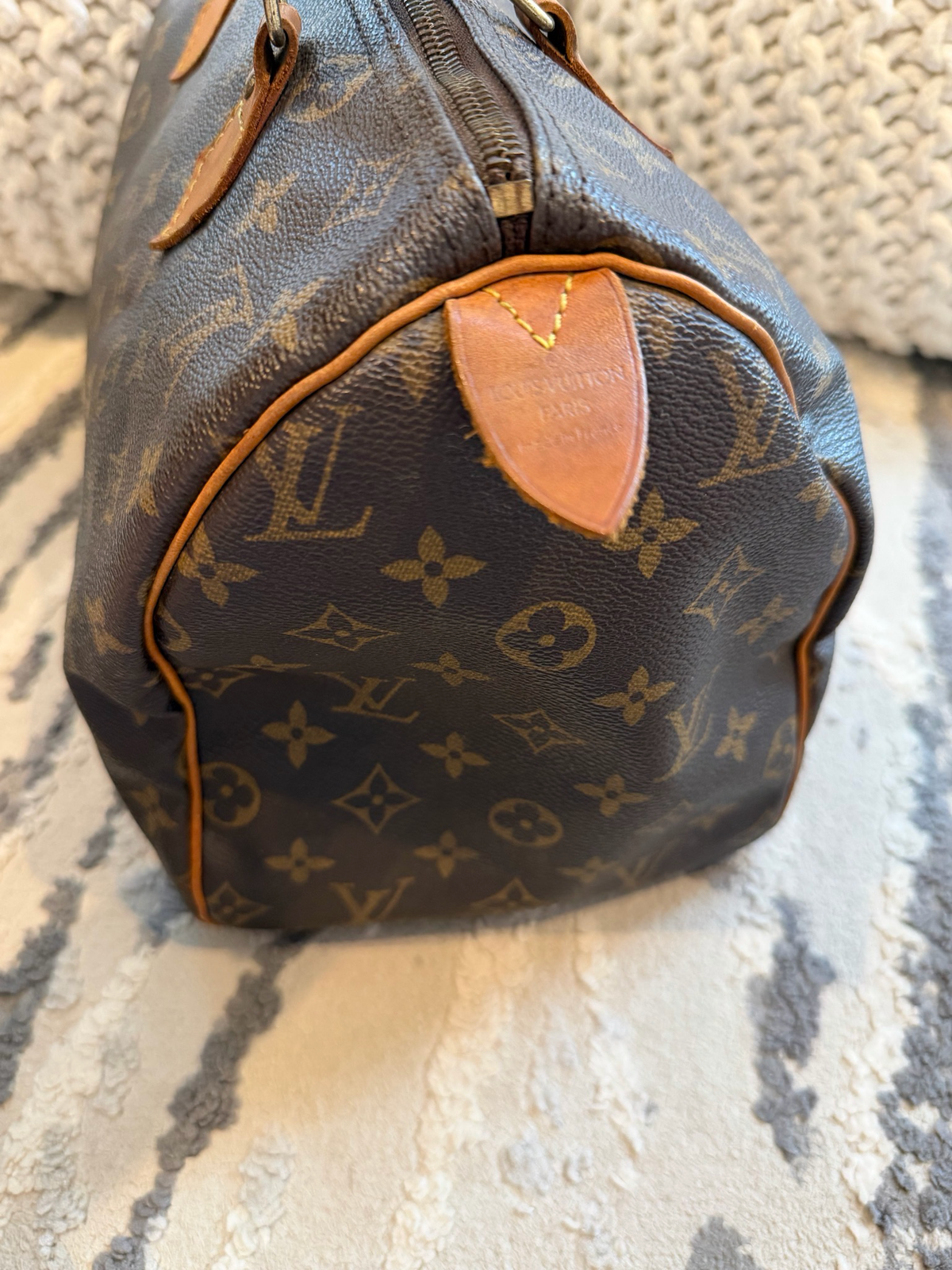 Louis Vuitton Monogram Speedy 30 Boston Bowler Satchel Top Handle
