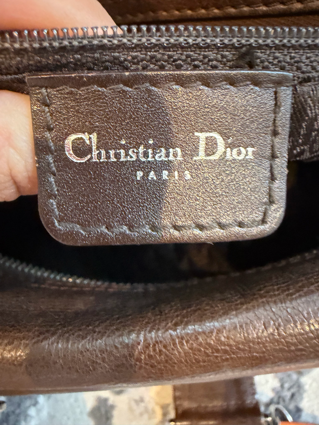 Christian Dior Calfskin Hobo Shoulder Flight Bag